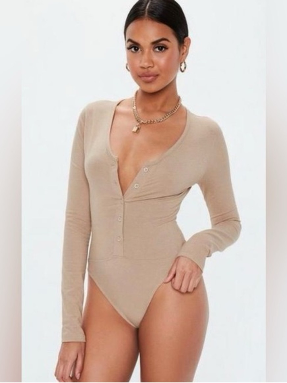 ☀️ Missguided ☀️ button up bodysuit